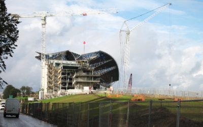 Tribünenüberdachung Pferderennbahn Ascot England